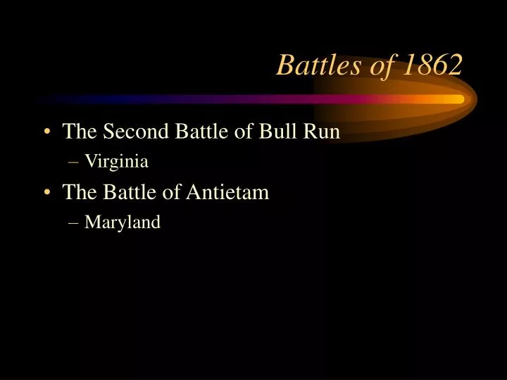 battles of 1862 n.