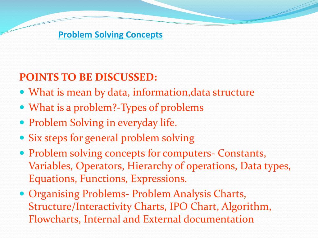 general problem solving concepts ppt