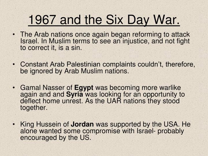 1967 And The Six Day War 1967 And The Six Day War