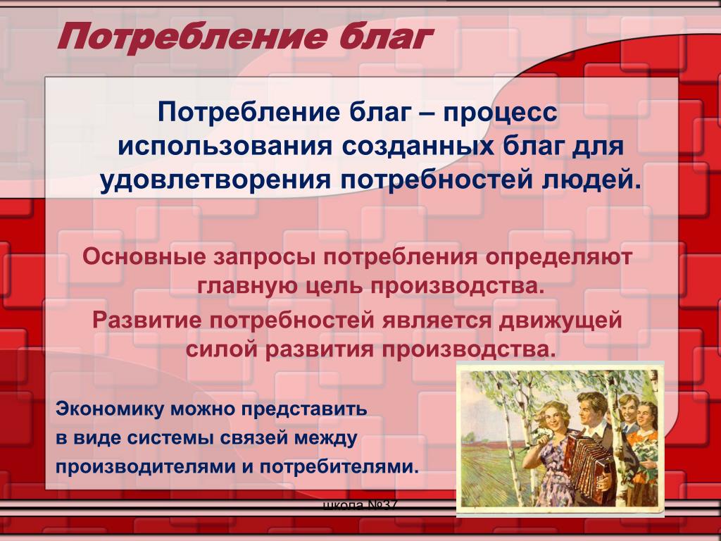 Услуги потребляемый товар