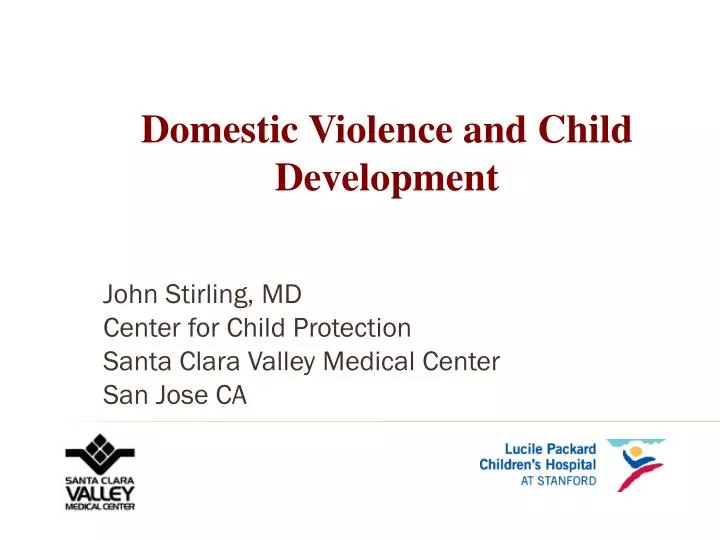 john stirling md center for child protection santa clara valley medical center san jose ca n.