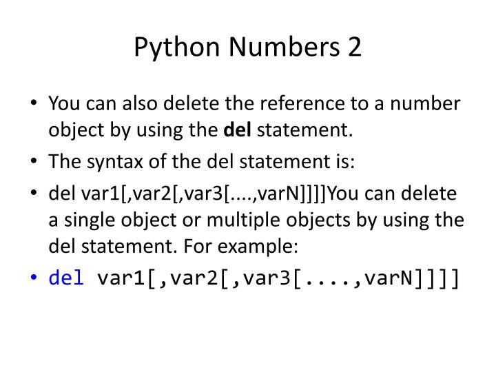 PPT - Python Variable Types PowerPoint Presentation - ID:6468757