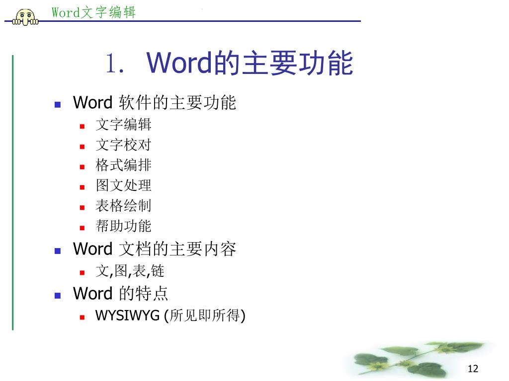 Ppt 第6 讲word 文字编辑powerpoint Presentation Free Download Id