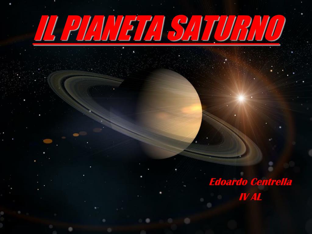 PPT - IL PIANETA SATURNO PowerPoint Presentation, free download - ID:6472967