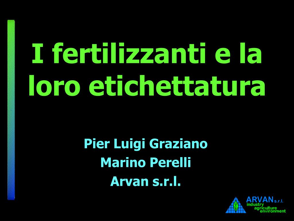 PPT - I fertilizzanti e la loro etichettatura PowerPoint Presentation, free  download - ID:6476687