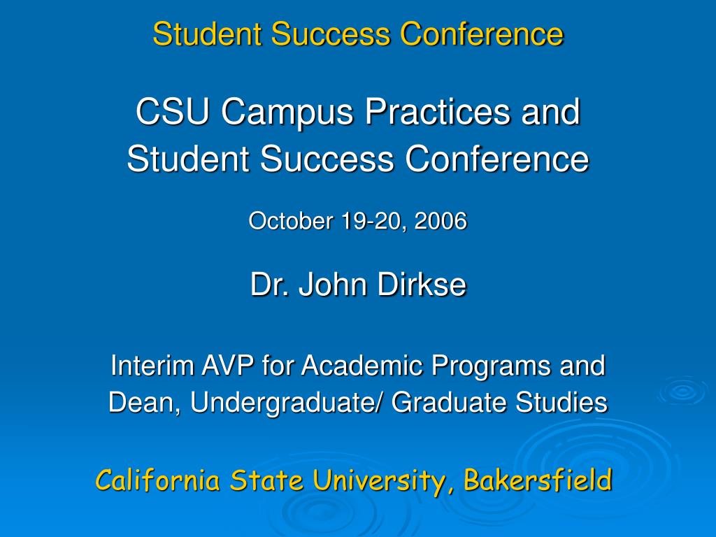 PPT Student Success Conference PowerPoint Presentation, free download