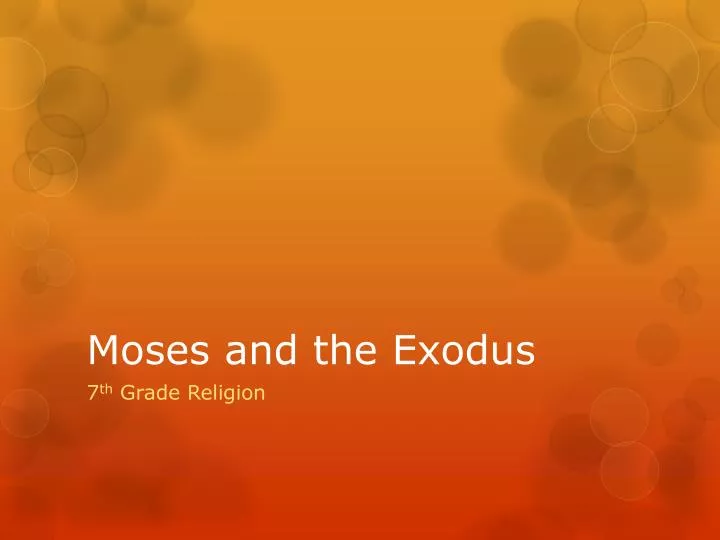 free moses slides