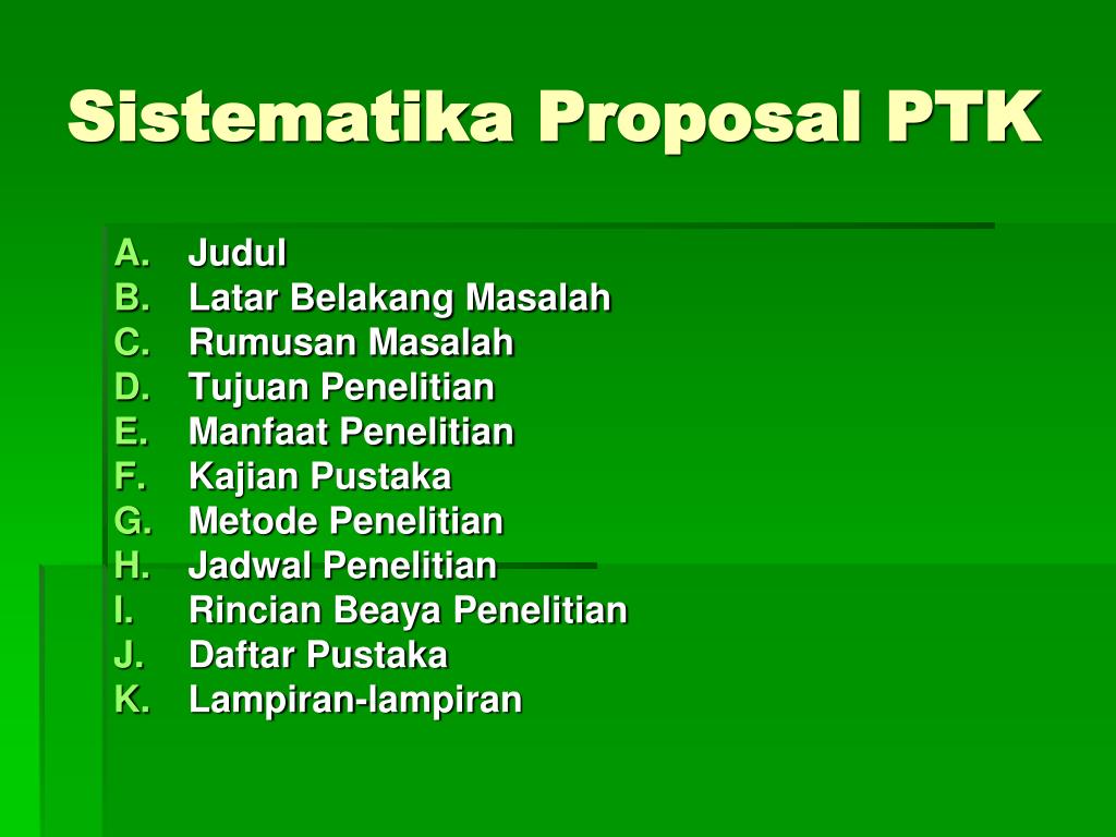 Komponen Proposal Ptk