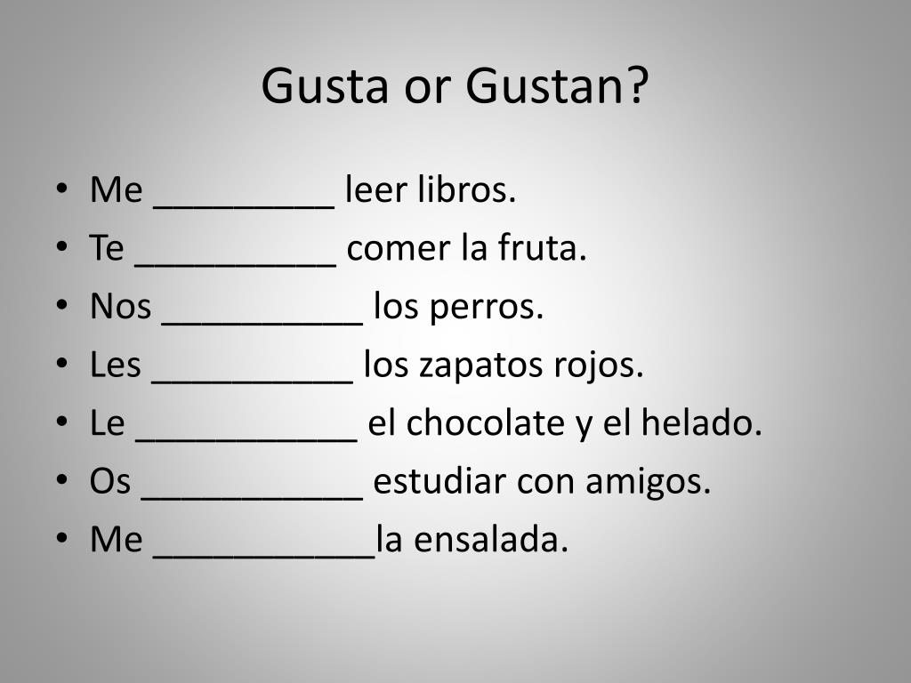 Gusta or Gustan? 