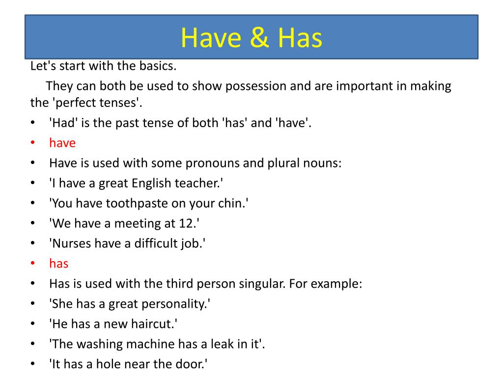 PPT Mastering Has Have Had: A Guide on Possession and Perfect PPT Mastering Has Have Had: A Guide on Possession and Perfect