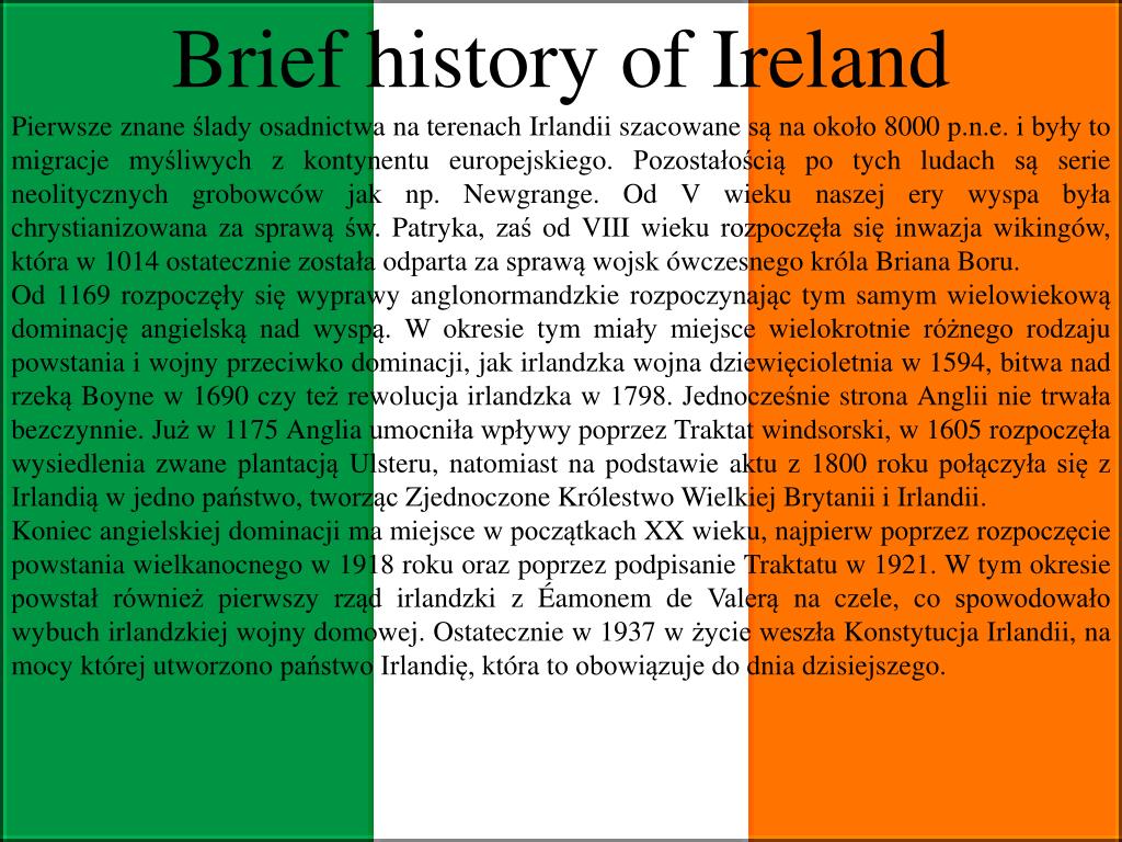 history of ireland presentation