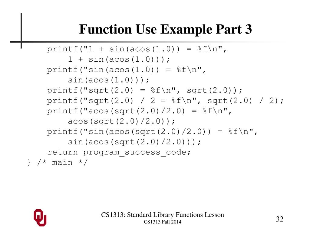 PPT - Standard Library Functions Outline PowerPoint Presentation, free ...