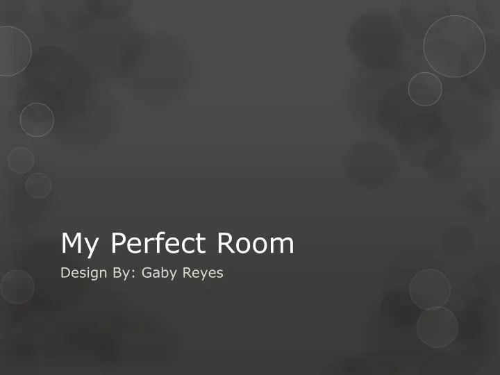 my perfect room n.