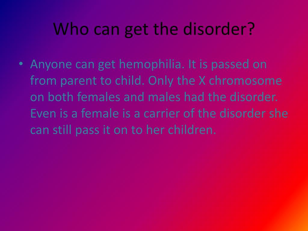 PPT - Hemophilia PowerPoint Presentation, Free Download - ID:6498831