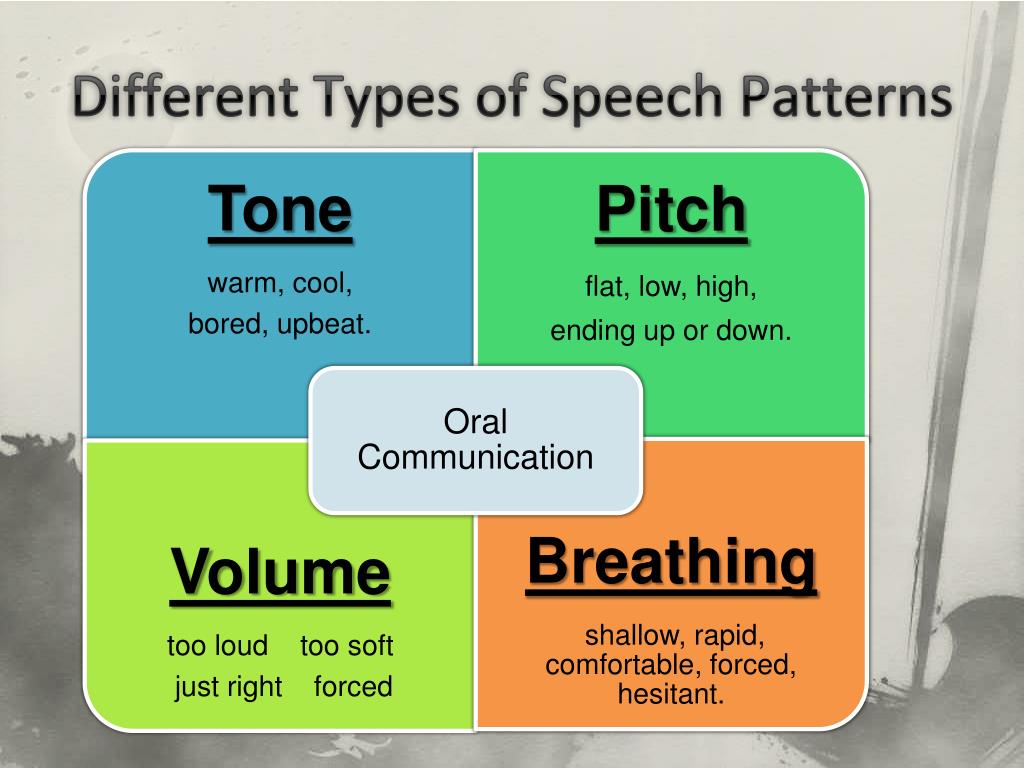 speech patterns in english