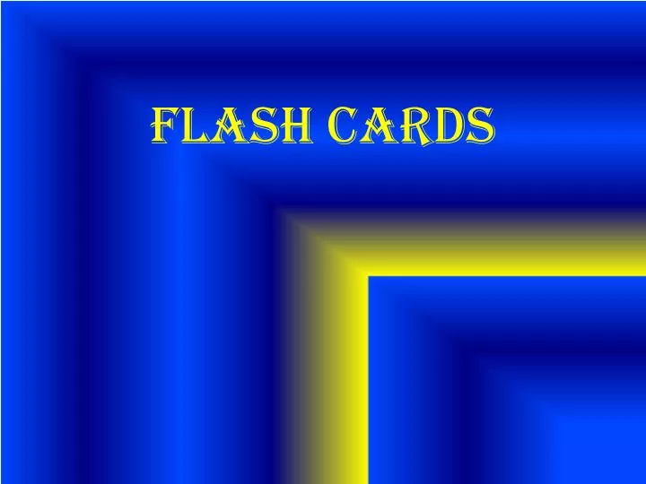 flash cards n.