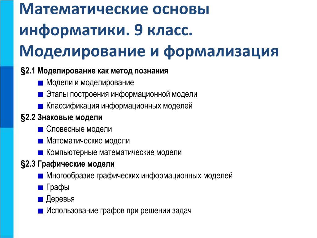 Темы для проекта 9 класс информатика