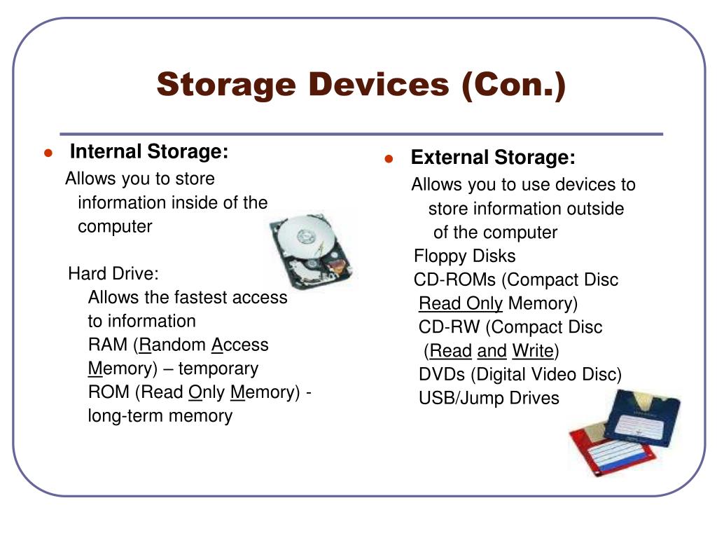 Repository перевод. Computer devices презентация. Storage devices. Internal devices of Computer. Computer Storage devices.