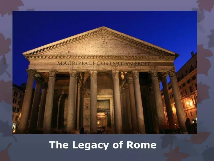 legacy rome powerpoint ppt presentation