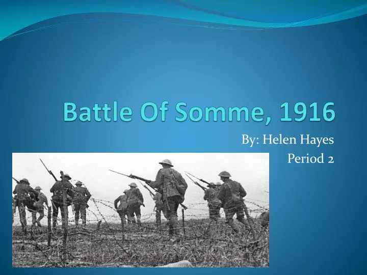 battle of somme 1916 n.