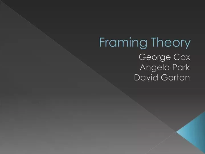 framing theory n.