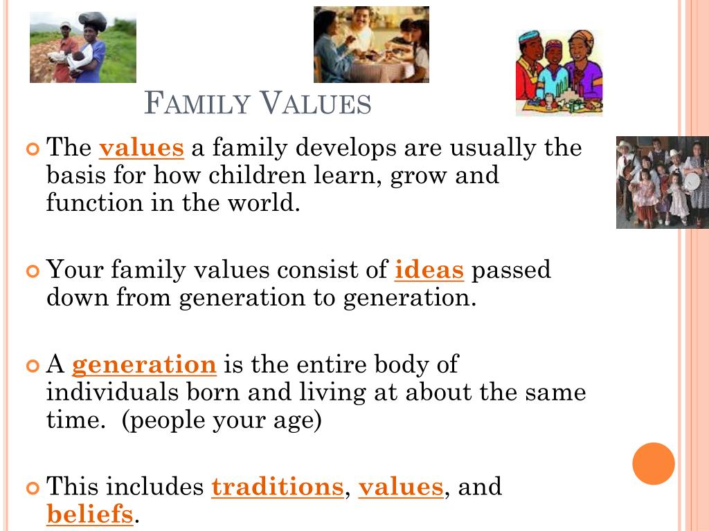 presentation on family values