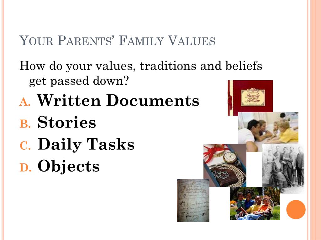 presentation on family values