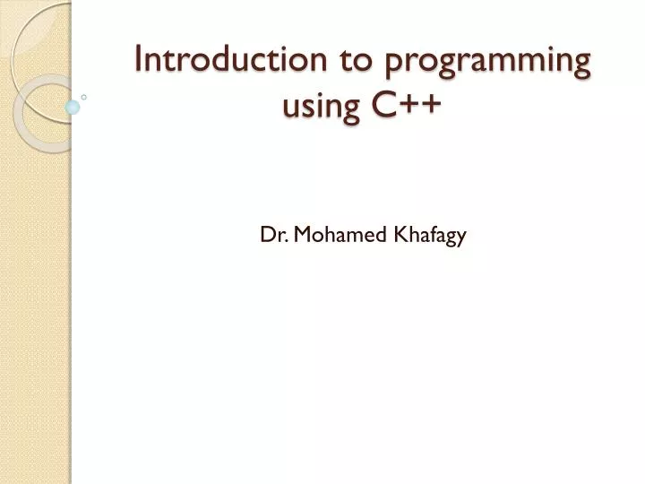 introduction to programming using c n.