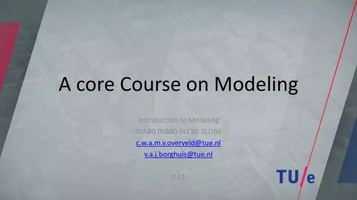 a core course on modeling n.