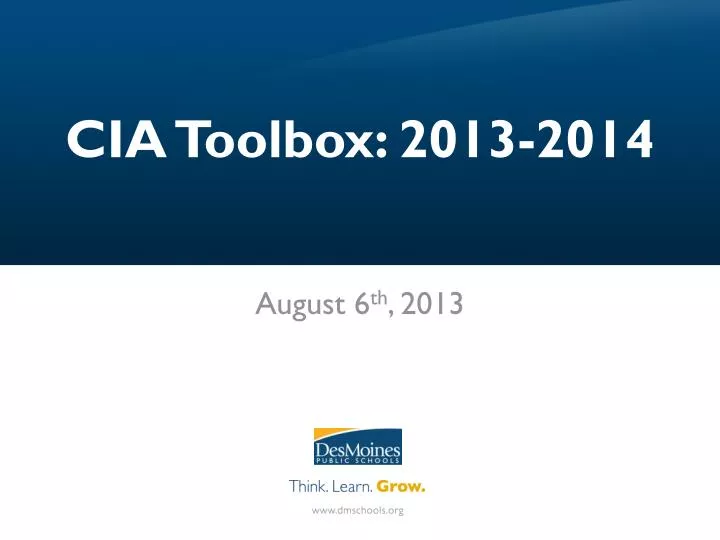 cia toolbox 2013 2014 n.