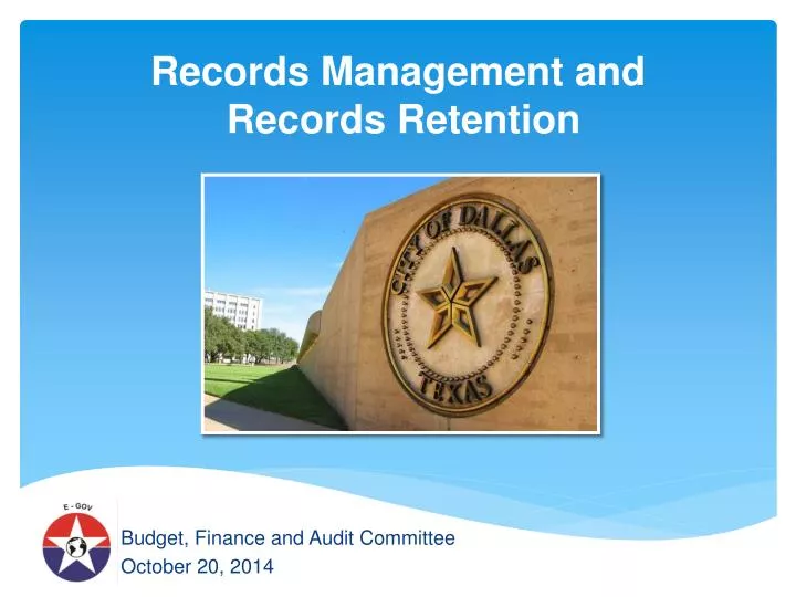 records management and records retention n.