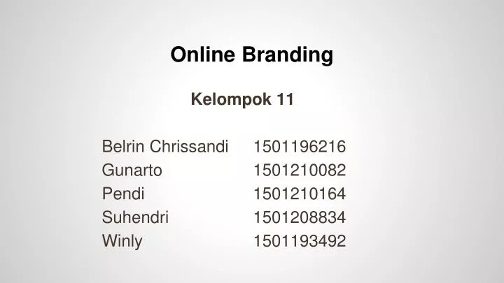 online branding n.