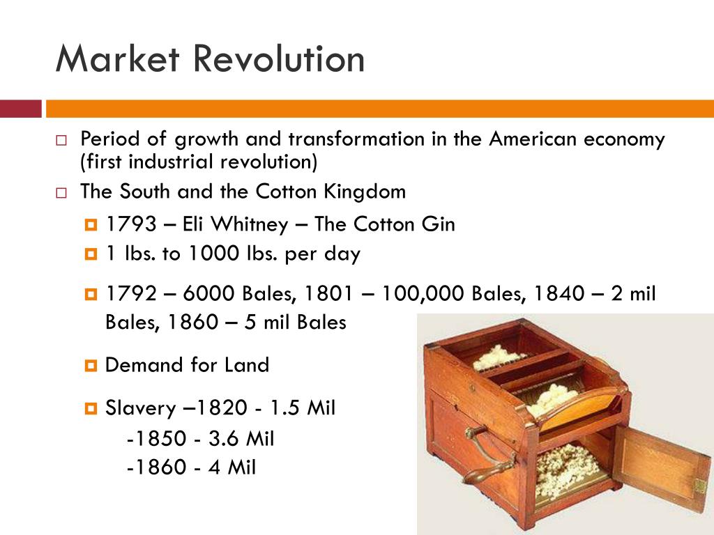 essay on market revolution