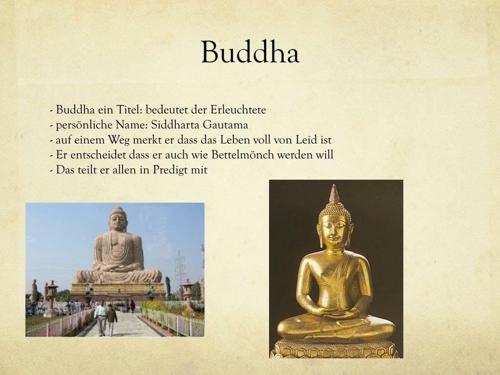 Buddhismus Präsentation