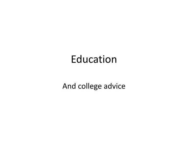 PPT - Education PowerPoint Presentation, free download - ID:6510567