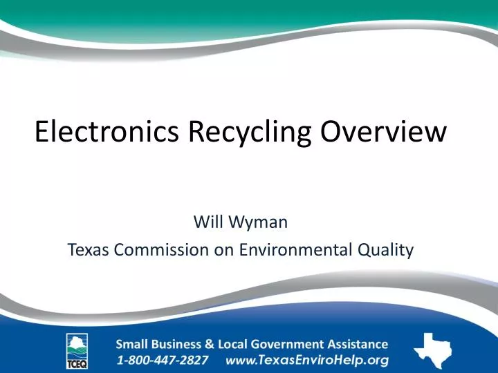 electronics recycling overview n.