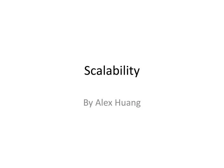 scalability n.