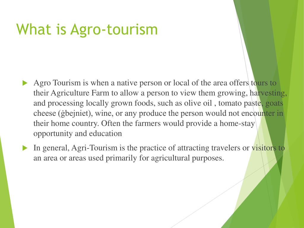 meaning of agro tourism