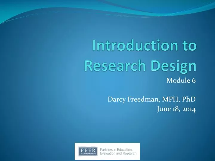 research study designs ppt