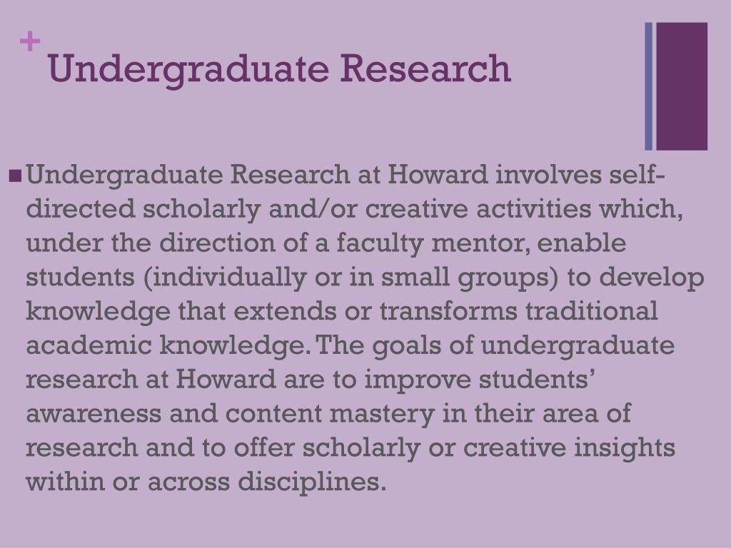 PPT What Is Undergraduate Research PowerPoint Presentation Free 