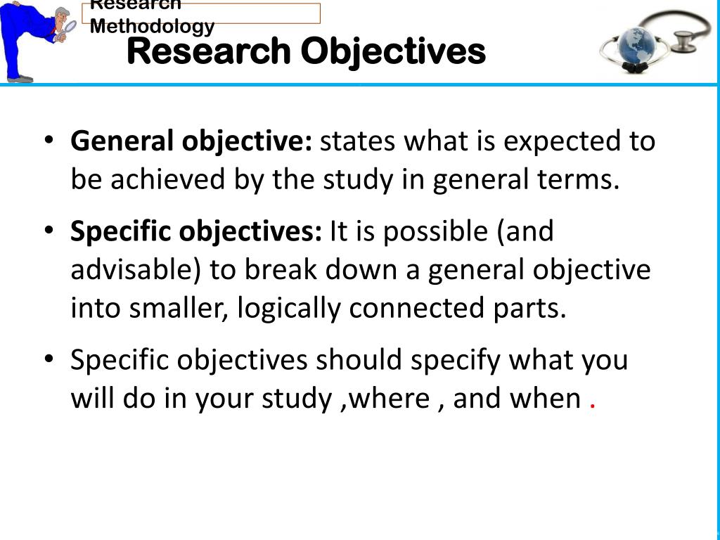 objectives of research methodology notes