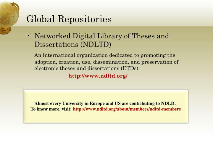 ndltd thesis The ndltd (networked digital library of theses and dissertations) is an international consortium dedicated to improving graduate education by promoting digital libraries of electronic theses and dissertations. ndltd thesis The ndltd (networked digital library of theses and dissertations) is an international consortium dedicated to improving graduate education by promoting digital libraries of electronic theses and dissertations.