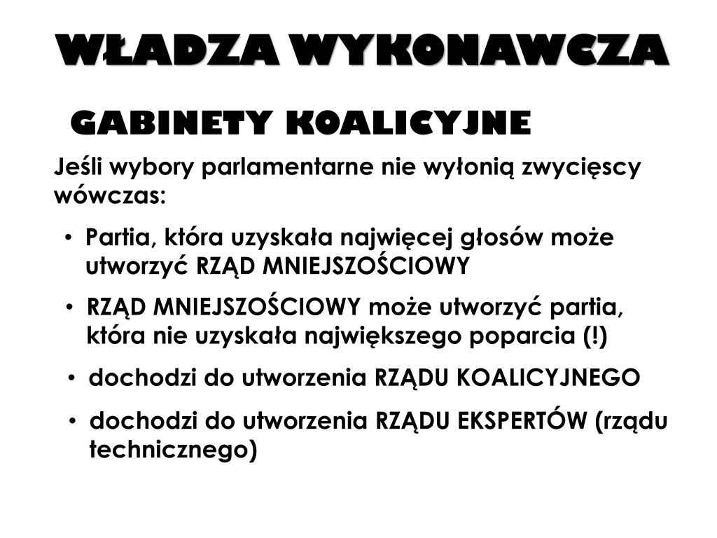 Władza Wykonawcza W Polsce Wos PPT - WŁADZA WYKONAWCZA PowerPoint Presentation, free download - ID:6516062