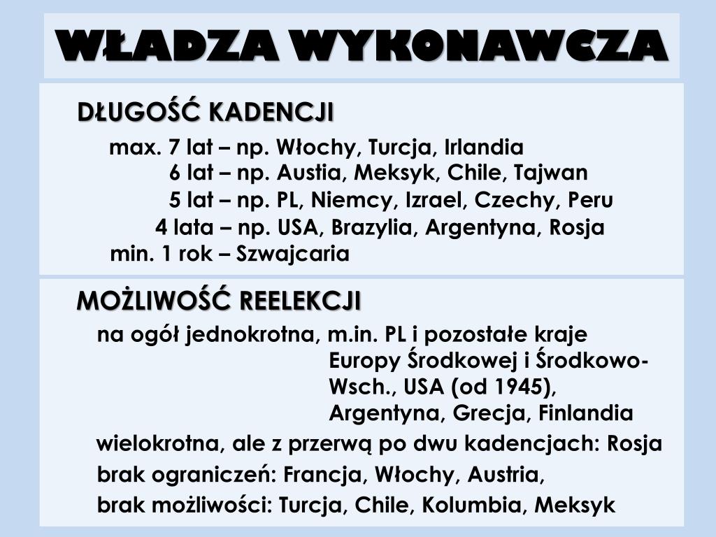 Władza Wykonawcza W Polsce Wos PPT - WŁADZA WYKONAWCZA PowerPoint Presentation, free download - ID:6516062