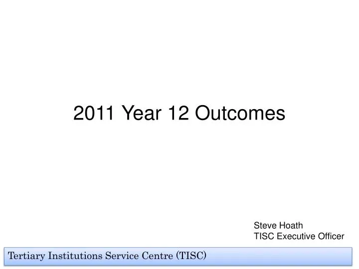 2011 year 12 outcomes n.