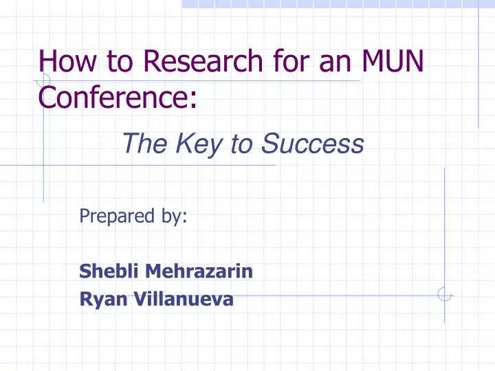 how do you research for mun