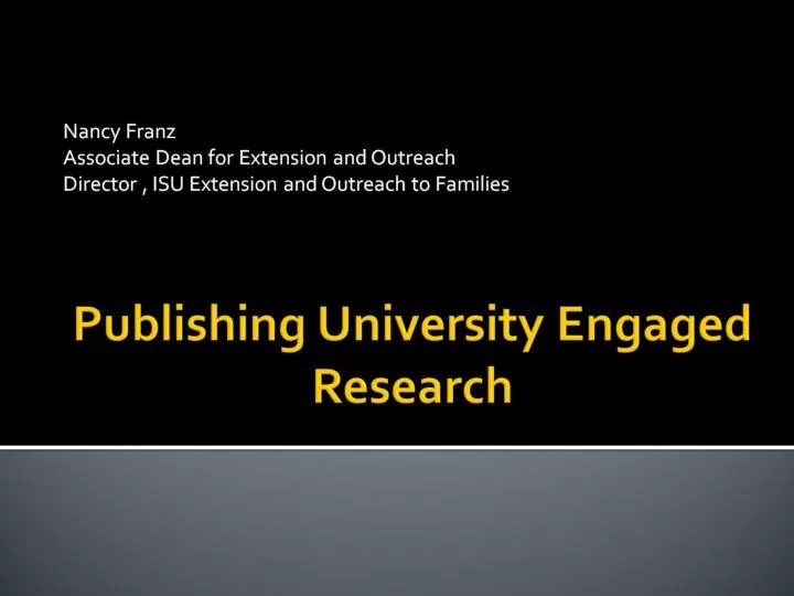 publishing university engaged research n.