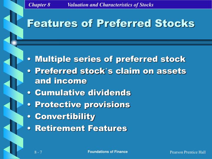 features of preferred stocks n