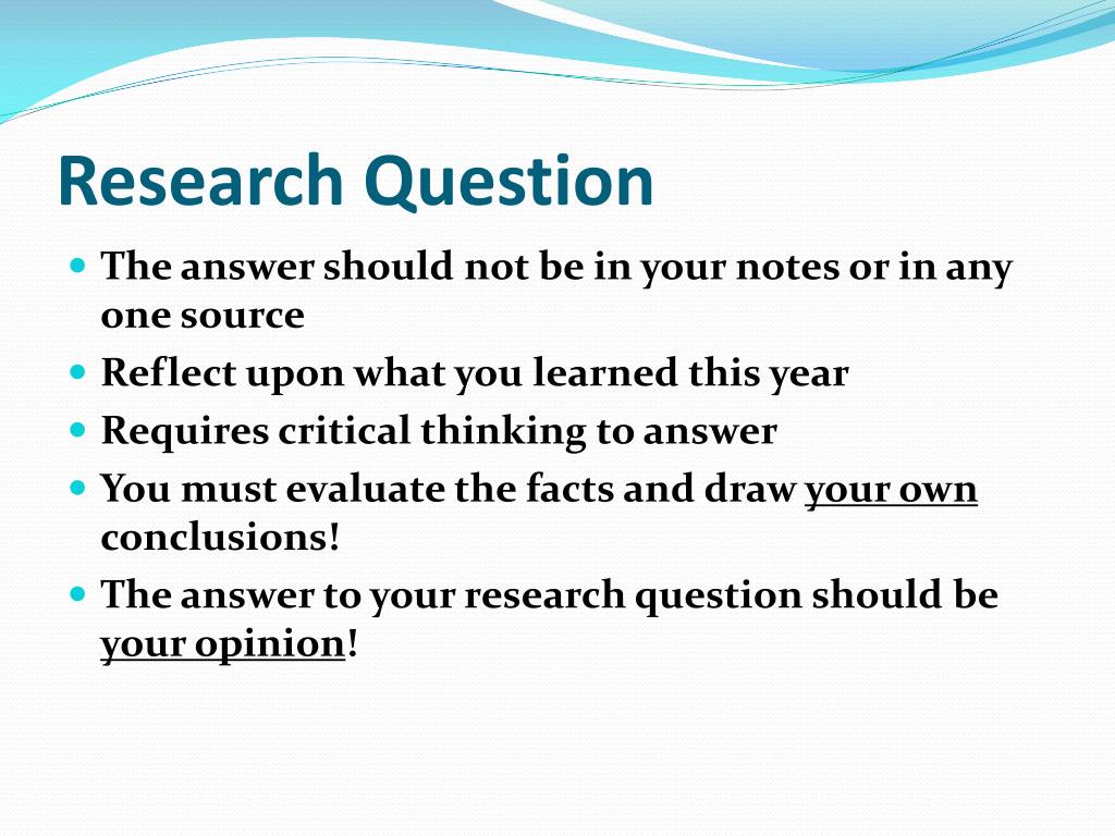 research question examples ppt