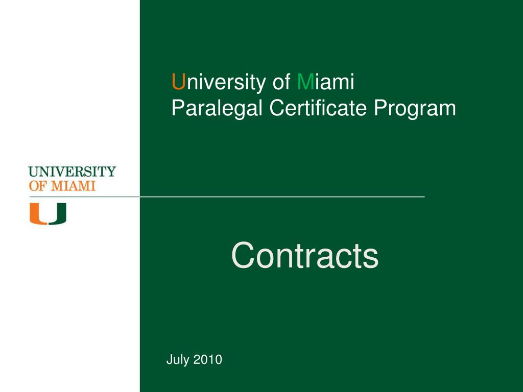 PPT U niversity of M iami Paralegal Certificate Program PowerPoint PPT U niversity of M iami Paralegal Certificate Program PowerPoint